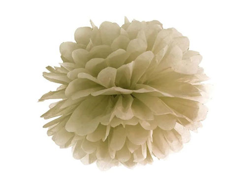 Picture of FLUFFY POMPOM GOLD 25CM